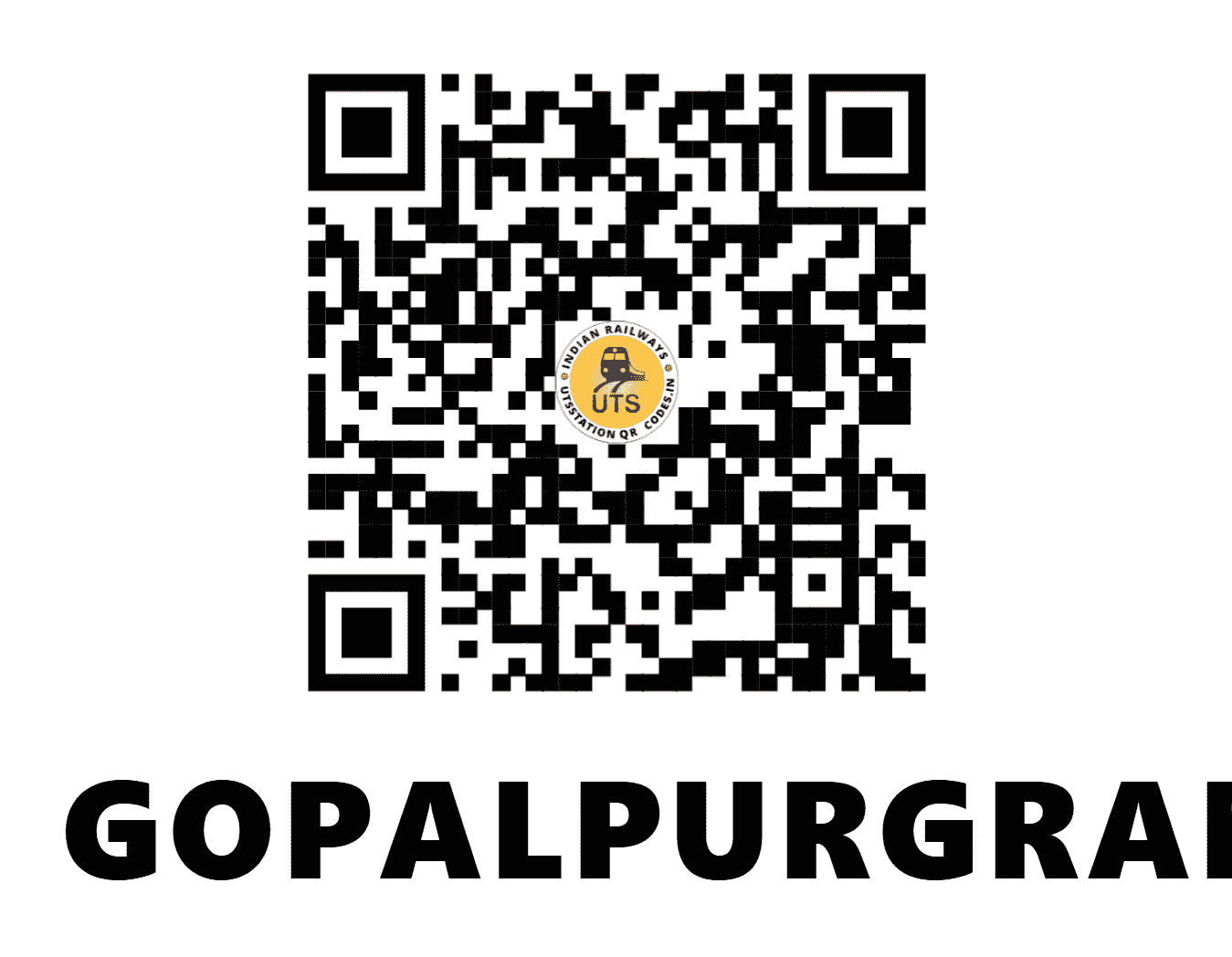 UTS QR Code for GOPALPURGRAM - GPLG - ER (WEST BENGAL)